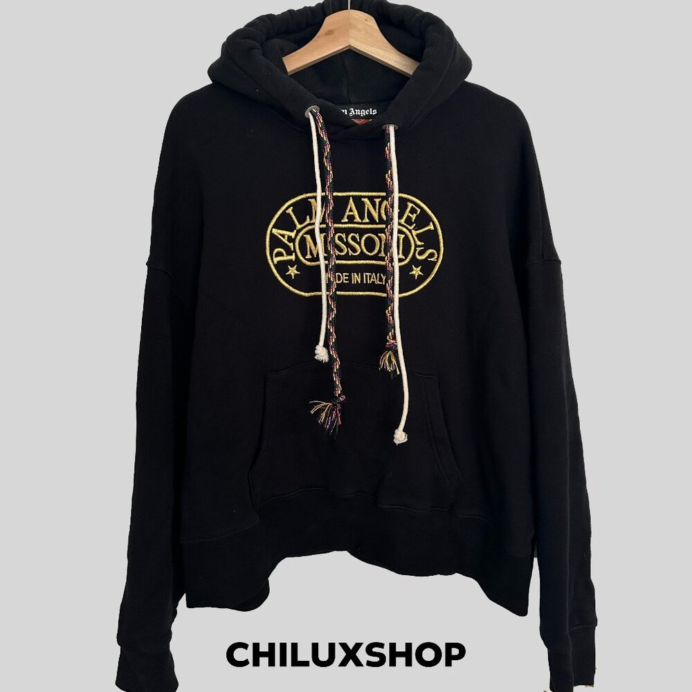 Palm Angels x Missoni Heritage logo-print relaxed hoodie